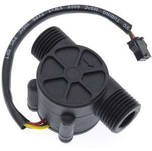 Sensor de flujo de agua de la interfaz 1/4 G1/2, dispensador de calentador de agua, medidor de flujo Hall - Product Image 1