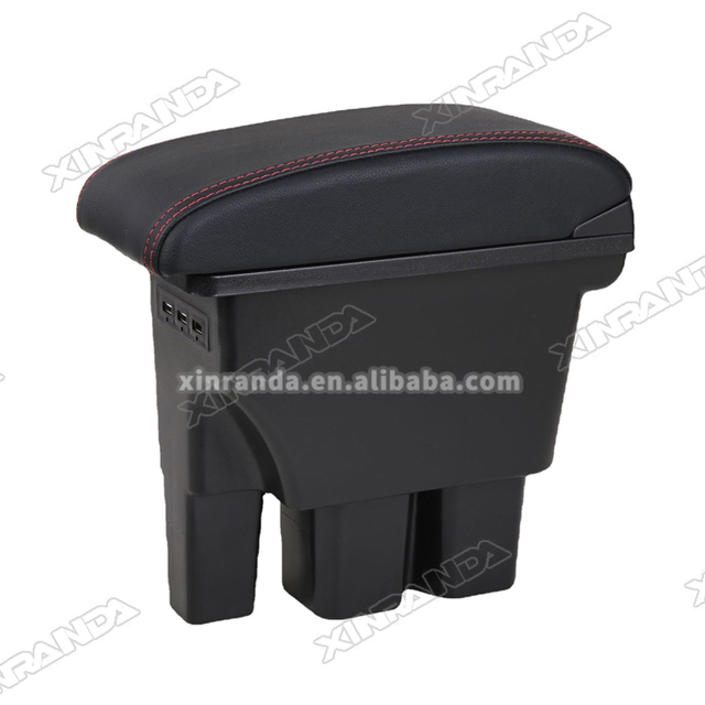 HOLACAR Double Layer Center Console Armrest Box with 3 USB Ports Storage for Suzuki Jimny 2018+ JB64W/JB74 Jb64 Jb74 3 Door
