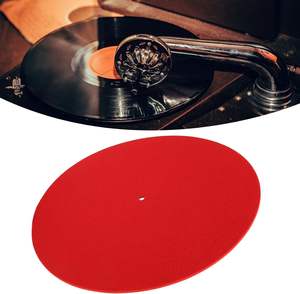 Rouge Blanc Gris Noir Couleur Client Logo Impression Feutre Slipmats DJ Platine 12 "LP <span class=keywords><strong>Vinyle</strong></span> Record Slip Mat Réduire Les Bosses De Vibration - Product Image 5
