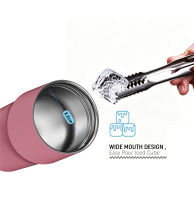 Gobelet isotherme de luxe moderne en acier inoxydable à double paroi de 20 oz, avec couvercle rabattable détachable, personnalisable, dégradé, OEM/ODM