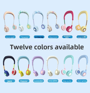 New Bladeless Neck-Mounted Fan Lazy People Portable Foldable Small Electric Fan 2000mAh-4000mAh Low Noise Hanging Neck - Product Image 2