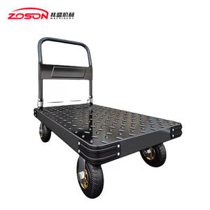 गर्म बिक्री स्टेनलेस स्टील तह कार्ट धातु हाथ ट्रक प्लेटफॉर्म ट्रोली घर के रहने वाले कमरे के लिए ओएम शॉपिंग - Product Image 6