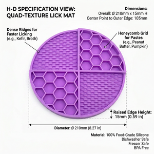 Custom Dog Lick <b>Mat</b> Silicone <b>Pet</b> Feeding Plate with Suction Cups for Training Slow <b>Food</b> Plate for <b>Pets</b> Slow <b>Food</b> Licking Plate - Product Image 3