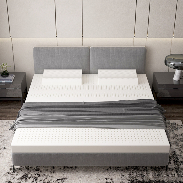 Hot Sales King Size Comfortable 100% Natural Latex Mattress Topper for Bed Sleep