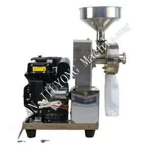 Factory direct supplier flour mill price gasoline engine wheat with stone for sale millet