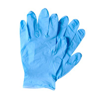 Sarung Tangan Nitril Sekali Pakai Biru Guantes De Nitrilo Bebas Bubuk Non-Steril Tekstur Halus Tekstur Jari Grosir