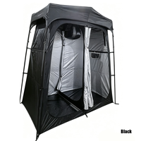 Tente de douche portable pop-up pour 2 personnes, cabine d'essayage extérieure, abri de toilette de camping, pliage instantané