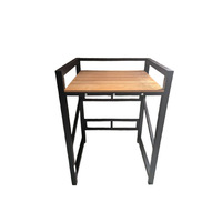 Étagère à linge double couche en métal sur pied avec rangement pour tambour et étagères empilables