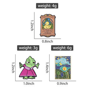 プリンセスカメレオンエナメルピンカスタムアヒルの子トカゲおとぎ話ブローチラペルバッグバッジファンのための映画ジュエリーギフト - Product Image 6