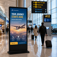 Kiosque d'orientation numérique à écran tactile pour affichage d'informations dans les hôtels, aéroports et hôpitaux