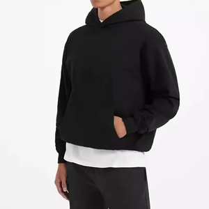 ODM Impression Logo Sweat à capuche Streetwear Hommes Poids lourd de haute qualité Sweat à capuche court - Product Image 3
