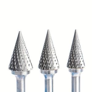 Foret conique Pexcraft en acier au tungstène, alliage dur, queue de 6 mm, pour polissage électrique CNC, maçonnerie, meulage et élargissement de trous - Product Image 2