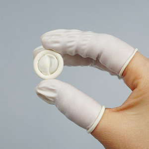 Guantes desechables Suorec de látex sin polvo, texturizados y engrosados para uso en laboratorios y salas limpias - Product Image 2