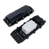 144 Core FTTH Inline Fiber Optic Splice Closure 3 in 3 Out PC Material Options Max 6 Trays Mechanical Sealing Joint Box