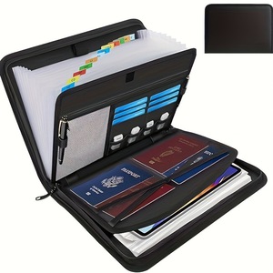 Fireproof Waterproof File Storage <b>Bag</b> With Zipper Closure And Organized Pockets For <b>Documents</b> And Electronics - Product Image 3