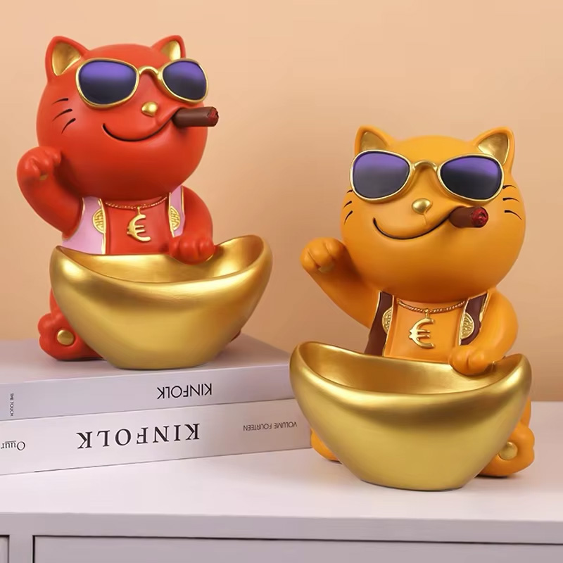 Декор для дома, новый дизайн, нордическая коробка для кошачьих слитков из смолы, декоративная мебель для домашнего офиса, шкаф, украшение для дома, подарок