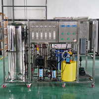 Système d'eau ultrapure EDI 250 L/H pour batteries et nouvelles énergies – Osmose inverse en deux étapes avec réservoir d'eau pure de 260 L