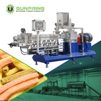 Machine à fabriquer des céréales croustillantes SunPring, extrudeuse pour la production de céréales croustillantes, chips de maïs roulées et Takis