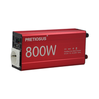 Convertisseur de puissance onduleur Pretiosus 800W 80Watt UPS DC 12V 24V 48V vers AC 100V 110V onde sinusoïdale modifiée avec chargeur