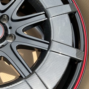 Jantes en alliage Wheelshome 8124F-<span class=keywords><strong>Carbon</strong></span> haute performance 22/23/24 pouces décalées 5-112 avec 66,56 noir + carbone pour <span class=keywords><strong>BBS</strong></span> - Product Image 5