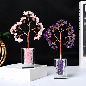 Piedras Curativas Naturales al por Mayor, Gemas, Bases de Jarrones de Agua, Grava, Cristal de Cuarzo, Árbol del Dinero para Feng Shui - Product Image 4