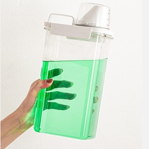 Giặt ủi bột Dispenser lưu trữ bin cho phòng giặt tổ chức giặt hạt container cho hạt mùi hương bột giặt - Product Image 3