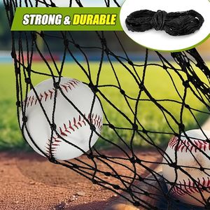 Bóng Chày L Màn hình Net 7x7 ft bảo vệ di động bày L màn hình an toàn Lưới Net chỉ, không có khung bao gồm, màu đen - Product Image 4