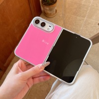 Étui de protection rigide pour iPhone Duo, couleurs Macron, avec revêtement électro-plaqué, pour iPhone Duo