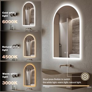 Venta al por mayor <span class=keywords><strong>diseño</strong></span> moderno luz LED arco retroiluminado espejo inteligente Irregular <span class=keywords><strong>para</strong></span> <span class=keywords><strong>baño</strong></span> ENVÍO DE LA GOTA EE. UU. Stock <span class=keywords><strong>para</strong></span> apartamento - Product Image 3