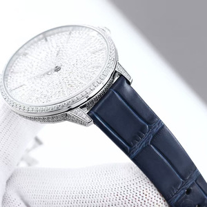 Casual Fashion Noble Full Diamond Moissanite Inlaid Leather Strap Three-hand Men's Automatic Mechanical <b>Watch</b> - Product Image 6