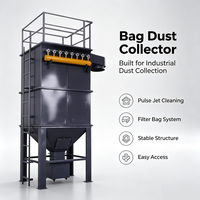 Système de filtration à sacs industriel Pulse Baghouse pour la gestion du volume d'air et la lutte contre la poussière dans les usines de carreaux de céramique