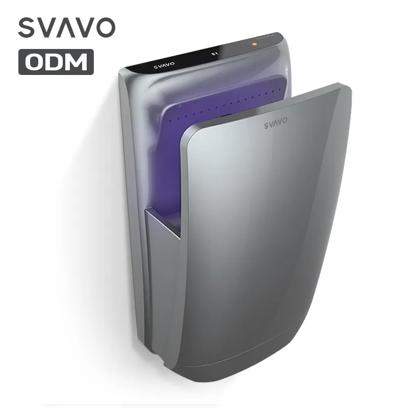 Toilet commercial Wall Mounted Secador de manos high speed Automatic Double-sided jet air electric hand dryer