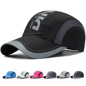 Wholesale Custom Print Logo Sport Sun Caps Gym Cap Summer Hat Men Sublimation Breathable Mesh Running Caps