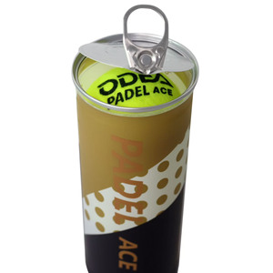 Pelotas <span class=keywords><strong>de</strong></span> Pádel ODEA, Venta al por Mayor <span class=keywords><strong>de</strong></span> Fábrica, Duraderas, Aprobadas por la IPF, 57% Lana, Parte Superior <span class=keywords><strong>de</strong></span> Caucho Natural, Modelo ACe, 3 Pelotas para Entretenimiento - Product Image 2