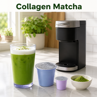 Capsules d'Espresso Matcha Riches en Umami, Dosettes de Latte au Thé Vert Équilibré, pour Machine à Café Monodose, Stock en Gros, Faible MOQ