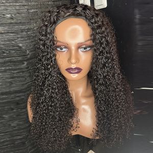 WXJ Grossiste <span class=keywords><strong>Perruque</strong></span> Mi-Tête 3 en 1 Bouclée Crépue 200 % <span class=keywords><strong>de</strong></span> Densité, <span class=keywords><strong>Perruque</strong></span> Humaine sans Colle à Cordon <span class=keywords><strong>de</strong></span> Serrage sans Coutures à Clips - Product Image 2