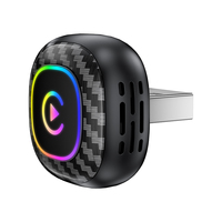 Adaptador USB Mini Dongle de Doble Sistema Mejorado para CarPlay y Android Auto con Luz LED Atenuable