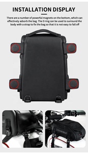 Borsa multifunzione per moto per serbatoio impermeabile per Motocross da sella posteriore borsa per moto di grande capacità Anti-collisione - Product Image 5