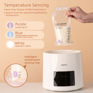 Tas penyimpanan ASI 100 buah, tas penyimpanan susu payudara dengan cerat tuang, perubahan warna penginderaan suhu untuk susu - Product Image 2