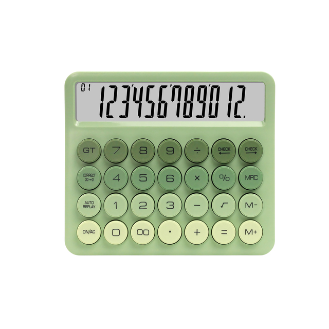 High-value Gradient Colour Desktop Calculator With Check Counting Function Student Simple Calculator Financial Office Use