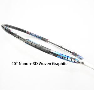 Supper High 40T Nano + Raquette de badminton en carbone/graphite tissé en 3D pour joueur de compétition à bas prix Logo/poignée personnalisé - Product Image 4