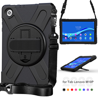 Étui robuste antichoc avec support et bandoulière pour Lenovo Tab M10 HD 2e génération TB-X306F TB-X306X