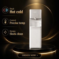 Distributeur d'eau sur pied nordique chaud et froid avec purificateur RO – Refroidisseur d'eau autonome pour maison, bureau, hôtel