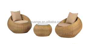 Muebles de exterior de mimbre sintético, conjunto de café Power Club para hotel, jardín, patio, sofá de jardín - Product Image 3