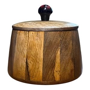 Wooden <b>Spice</b> <b>Jar</b> Storage Container Wooden Lid 250mL Capacity Eco-Friendly Durable Classic Design Kitchen Countertop - Product Image 1