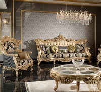 Meubles de salle à manger de style baroque rococo français, style campagnard traditionnel, ensemble de table et chaises de salle à manger classiques pour 8-10-14 personnes, table et chaises antiques