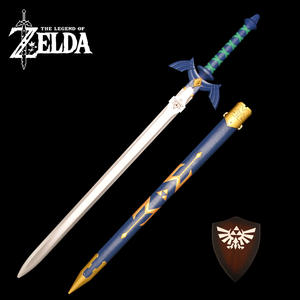 Épée en acier véritable, version métallique, Lame blanche non affûtée 1:1, Épée du Maître de la Légende de Zelda, Épée d'Exorcisme Skyward avec gravure - Product Image 3