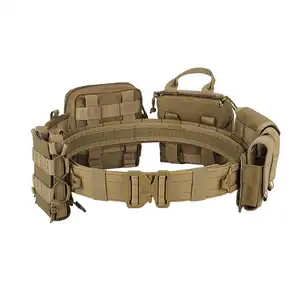 Molle Conjunto de Cinto Tático Multifuncional Combinação Cinto Tactical Removível Ajustável