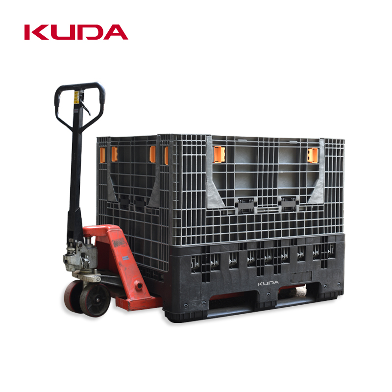 Пластиковый поддон KUDA 1210B-ZDKBX, пластиковый поддон, большой складной пластиковый поддон 1200x1000x975 мм