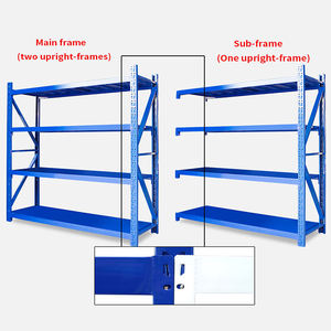 ספק עליון סיטונאי מחיר מחסן מדפים מתכוונן מדפי אחסון מתכוונן כבד מדף אחסון מודולרי - Product Image 4